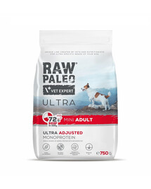 RAW PALEO Ultra Beef Mini Adult 750g pre dospelých psov malých plemien s hovädzím mäsom