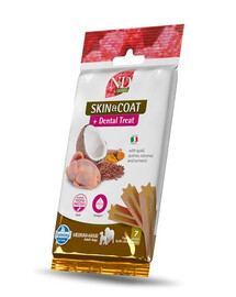 FARMINA N&D Quinoa Dental Treat Skin & Coat Quail Medium/Maxi 100 g (7 ks) Dentálna maškrta s prepeličím mäsom pre stredné a veľké psy
