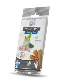 FARMINA N&D White Dental Treat Coat Sea bass Medium/Maxi 100 g (7 ks) Dentálna maškrta pre stredné a veľké psy