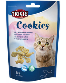 TRIXIE Cookies sušienky s lososom a šantou mačacou, 50g