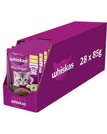 WHISKAS Junior 28x85 g Kapsička s kuracím mäsom