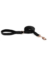 ESME FOR DOG vodítko pre psov zo zamatového onyxu 150cm / 2,5cm