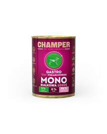 CHAMPER Gastro 400g Monoproteínové krmivo pre psov s lososom