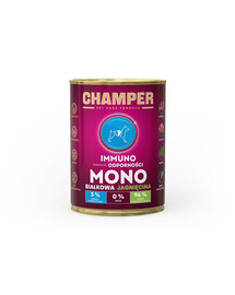 CHAMPER Immuno 400 g Monoproteínová konzerva pre psov s jahňacinou