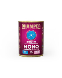 CHAMPER Immuno 400 g Monoproteínová konzerva pre psov s lososom