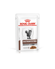 ROYAL CANIN Cat Gastro Intestinal Moderate Calorie 24 x 85 g mokra karma dla kotów z zaburzeniami żołądkowo-jelitowymi, z tendencją do nadwagi