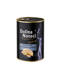 DOLINA NOTECI Premium Sterilised Bohatá na perličku pre mačky po sterilizácii 400 g