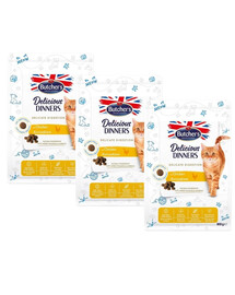 BUTCHER'S Functional Cat Sensitive pre citlivé mačky s kuracím mäsom 3x800 g
