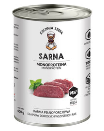 KUCHNIA SZEFA monoproteinové krmivo pre psov všetkých plemien 400 g