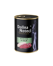 DOLINA NOTECI Prémiové krmivo pre mačky s vysokým obsahom husaciny 24x400 g