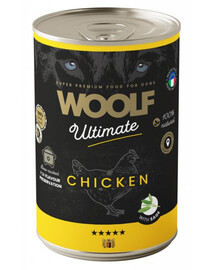 WOOLF Ultimate Adult Dog Chicken with Sage 400g krmivo s kuracím mäsom a šalviou pre psov