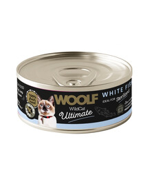 WOOLF Wild Cat Ultimate Sterilised White Fish Pate 85g Paštéta s bielou rybou pre sterilizované mačky