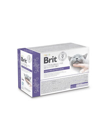 BRIT Veterinary Diet Grain Free Gastrointestinal Cat Fillets in Gravy Lamb 12x85g pre mačky s gastroenterologickými problémami
