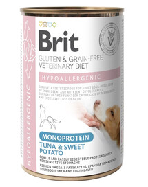 BRIT Veterinary Diet Dog Hypoallergenic Monoprotein Tuna 400g s tuniakom pre psov s alergiami a kožnými problémami