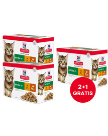 HILL'S Science Plan Feline Kitten Multipack Chicken & Turkey 85 g x12 ks (2+1 ZADARMO)