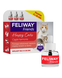 FELIWAY Friends 3 náplne s feromónmi pre konflikty medzi mačkami