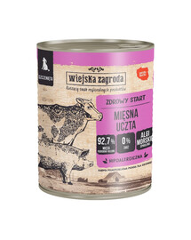 WIEJSKA ZAGRODA Mäsová hostina mokrá krmivo pre šteniatka 800 g