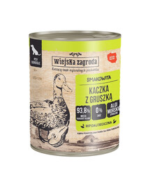 WIEJSKA ZAGRODA Kačica s hruškou mokré krmivo pre psov 800 g