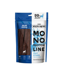 WIEJSKA ZAGRODA Monoproteinové mäkké pásiky pre psov Jelen 100 g