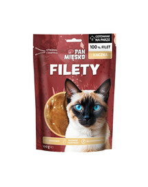 PAN MIĘSKO Filety Kachna pochúťka pre mačky 100 g