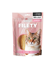 PAN MIĘSKO Kuracie filety pochúťka pre mačky 100 g