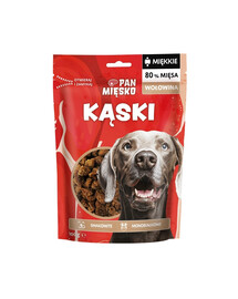 PAN MIĘSKO Kúsky Hovädzina pochúťka pre psa 100 g