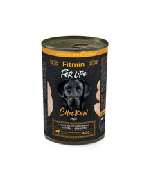 FITMIN For Life dog pate 400g Paštéta s kuracím mäsom pre psa
