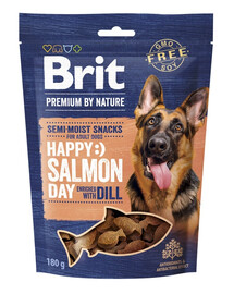 BRIT Premium Dog Semi-moist Snack Salmon 180 g polomäkká maškrta pre psov