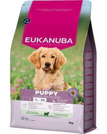 EUKANUBA Puppy Large Breeds Lamb Rice 3 kg Krmivo pre šteniatka veľkých plemien bohaté na jahňacinu a ryžu