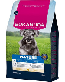 EUKANUBA Mature Small Breeds Chicken 3 kg Krmivo pre dospelé psy malých plemien bohaté na čerstvé kuracie mäso