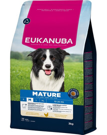 EUKANUBA Mature Medium Breeds Chicken 3 kg Krmivo pre psy stredných plemien bohaté na čerstvé kurča