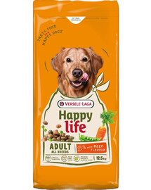 VERSELE-LAGA Happy Life Adult with Beef flavour 12,5kg krmivo pre psov s príchuťou hovädzieho mäsa