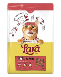 VERSELE-LAGA Lara Adult Lamb 1,9 kg krmivo pre mačky s jahňacím mäsom