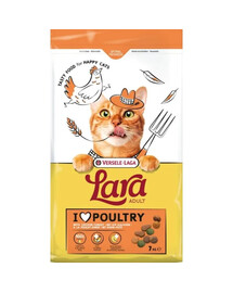 VERSELE-LAGA Lara Adult Turkey and Chicken 7 kg s morčacím a kuracím mäsom pre mačky