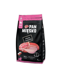 PAN MIĘSKO Chrumkavé teľacie mäso s prepelicou pre šteniatka L 9 kg