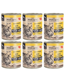 WIEJSKA ZAGRODA s jahňacím mäsom 6x800 g bezobilninová mokrá strava pre psov