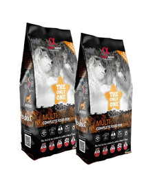 ALPHA SPIRIT Kompletné krmivo pre psov Multiproteín 2 x 12kg