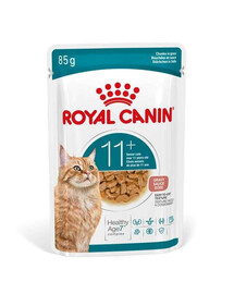 ROYAL CANIN Ageing 11+ Gravy 12x85 g kúsky v omáčke pre mačky staršie ako 11 rokov