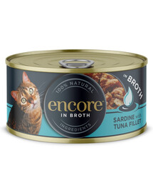 ENCORE Cat Sardine with Tuna Fillet in Broth sardinka s tuniakovým filetom vo vývare 70 g