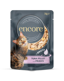 ENCORE Cat Tuna Fillet with Prawn Tuniakový filet s krevetami vo vývare 70 g