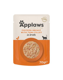 APPLAWS Adult Pouch Chicken with Tuna kuracie prsia s filetom z tuniaka v vývare 70 g