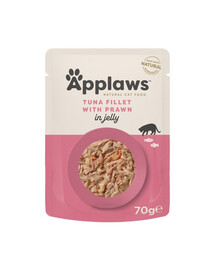 APPLAWS Cat Adult Pouch Tuna with Prawn in Jelly APPLAWS Kapsička pre dospelých mačiek Tuniak s krevetami v želé 70 g