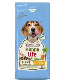 VERSELE-LAGA Happy Life Adult Light with Chicken 12,5kg krmivo pre psov s nadváhou s kuracím mäsom
