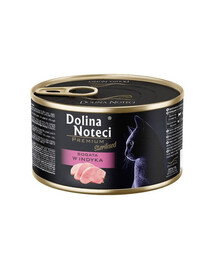 DOLINA NOTECI Premium Sterilised Mokré krmivo pre kastrované mačky bohaté na moriaka 185 g