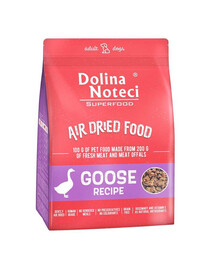 DOLINA NOTECI Superfood Danie sušené krmivo bez obilnín s husacím mäsom pre dospelé psy 1 kg