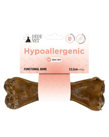 PAKA ZWIERZAKA PEPE Vet Hypoalergénna funkčná kosť 13,5 cm (42 g) pre citlivé psy