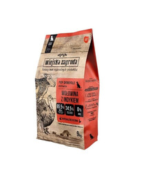 WIEJSKA ZAGRODA Hovädzie mäso s morčacími chipsami L 9 kg