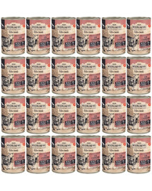 WIEJSKA ZAGRODA Mokré krmivo Forest Flavors Wild Bowl with Lamb pre starších psov 24x400 g