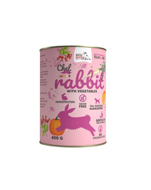 SYTA MICHA Chef Monoprotein Junior Rabbit so zeleninou 400 g mokré krmivo pre šteniatka