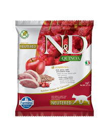 N&D Quinoa Cat Hairball Duck, apple, cranberry 50 g